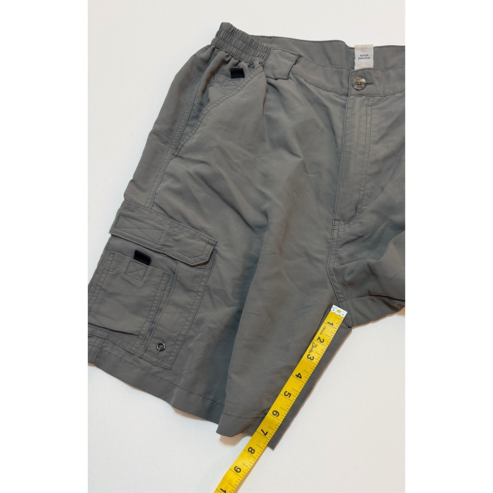 Bimini Bay Outfitters Mens Gray Performance Cargo Fishing Shorts Size 36 Nylon - Picture 9 of 9